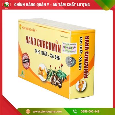 Nano Curcumin Tam Thất - Xạ Đen Học Viện Quân Y 30 viên